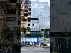 隠されたフレーム 8mm 12A/16A 8mm 商用ビルのためのガラスカーテン壁ファサード