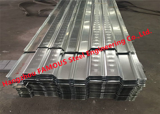 Q345 0.8-1.5mmの波形の金属の床のDeckingの高い忍耐容量