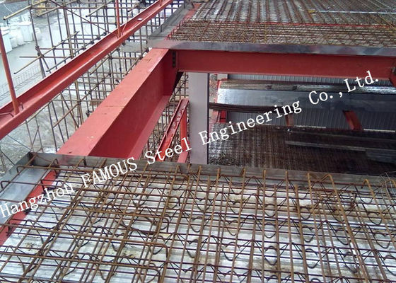 電流を通された11.8mの金属の床のDecking HRB500Eは棒鋼のトラス、0.5mmの具体的な床のDeckingを補強した
