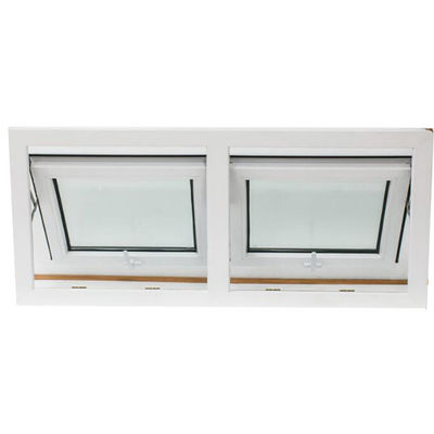 換気されたアルミニウム嵐Windowsはガラス日除けUPVC Windowsを強くした