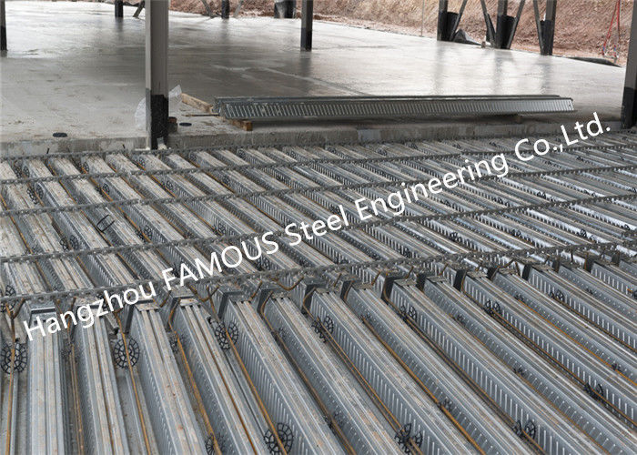 0.8mm-1.2mmの多階の建物ISO9001のための合成の金属の床のDecking