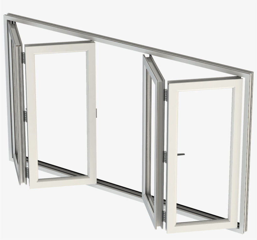 Bifold Windowsを折る外部の正面のアルミ合金 ガラスおよびドアはフレームを露出した